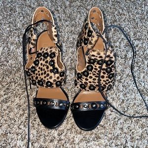 Cheetah Aquazzura sandals